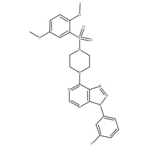 7-(4-((2,5-dimethoxyphenyl)sulfonyl)piperazin-1-yl)-3-(3-fluorophenyl)-3H-[1,2,3]triazolo[4,5-d]pyrimidine Structure