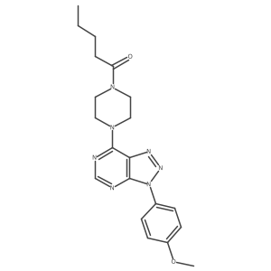 1-(4-(3-(4-methoxyphenyl)-3H-[1,2,3]triazolo[4,5-d]pyrimidin-7-yl)piperazin-1-yl)pentan-1-one Structure