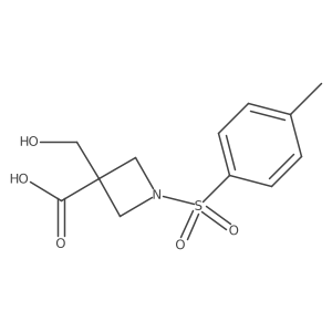N-Tosyl-3-hydroxymethyl azetidine-3-carboxylic acid Structure