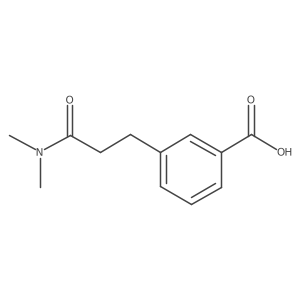 3-(3-(Dimethylamino)-3-oxopropyl)benzoic acid结构式