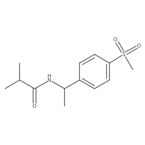 n-(1-(4-(Methylsulfonyl)phenyl)ethyl)isobutyramide Structure