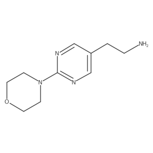 2-(4-Morpholinyl)-5-pyrimidineethanamine Structure