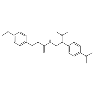 N-[2-(dimethylamino)-2-[4-(dimethylamino)phenyl]ethyl]-3-(4-methoxyphenyl)propanamide Structure