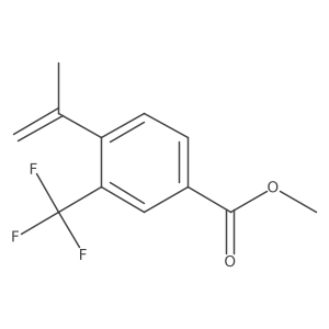 4-Isopropenyl-3-trifluoromethylbenzoic acid methyl ester Structure
