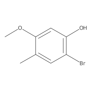 2-Bromo-5-methoxy-4-methylphenol Structure