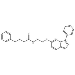 4-phenyl-N-(2-((3-phenyl-[1,2,4]triazolo[4,3-b]pyridazin-6-yl)oxy)ethyl)butanamide Structure
