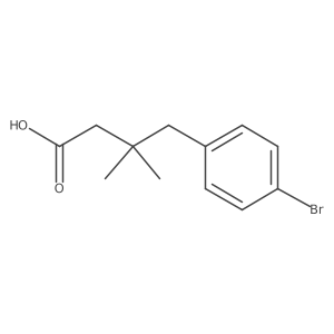 4-(4-Bromophenyl)-3,3-dimethylbutanoic acid Structure