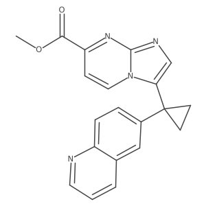 Methyl 3-[1-(quinolin-6-yl)cyclopropyl]imidazo[1,2-a]pyrimidine-7-carboxylate Structure