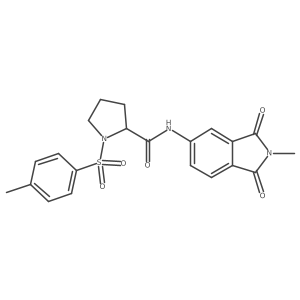 N-(2-methyl-1,3-dioxoisoindolin-5-yl)-1-tosylpyrrolidine-2-carboxamide Structure