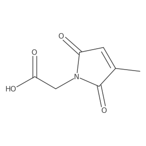 2-(3-methyl-2,5-dioxo-2,5-dihydro-1H-pyrrol-1-yl)acetic acid结构式