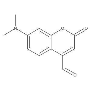 2h-1-Benzopyran-4-carbaldehyde,7-(dimethylamino)-2-oxo- Structure