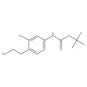 tert-butyl N-[3-chloro-4-(2-hydroxyethyl)phenyl]carbamate Structure