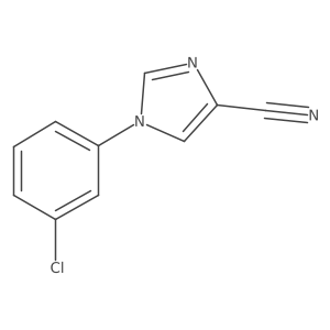 1-(3-Chlorophenyl)-1H-imidazole-4-carbonitrile Structure