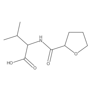 (2S)-3-methyl-2-(tetrahydrofuran-2-carbonylamino)butanoic acid Structure