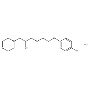 1-(2-(4-Chlorophenoxy)ethoxy)-3-morpholinopropan-2-ol hydrochloride结构式