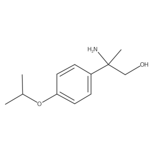 2-Amino-2-[4-(propan-2-yloxy)phenyl]propan-1-ol Structure
