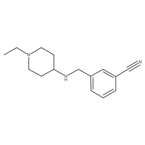 3-(((1-Ethylpiperidin-4-yl)amino)methyl)benzonitrile Structure