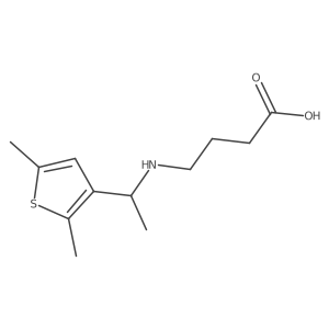 4-[[1-(2,5-Dimethyl-3-thienyl)ethyl]amino]butanoic acid结构式