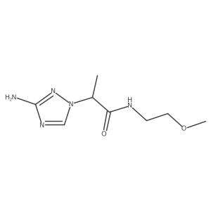 2-(3-amino-1H-1,2,4-triazol-1-yl)-N-(2-methoxyethyl)propanamide Structure