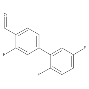 4-(2,5-Difluorophenyl)-2-fluorobenzaldehyde Structure