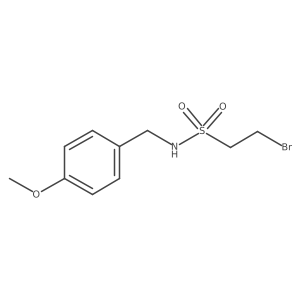 2-Bromo-N-[(4-methoxyphenyl)methyl]ethanesulfonamide结构式