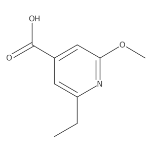 2-Ethyl-6-methoxy-4-pyridinecarboxylic acid Structure