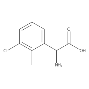 (S)-2-Amino-2-(3-chloro-2-methylphenyl)acetic acid Structure
