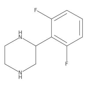 (S)-2-(2,6-Difluorophenyl)piperazine Structure