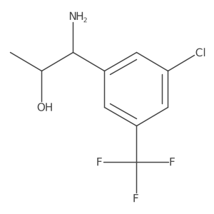 (1R,2R)-1-Amino-1-[3-chloro-5-(trifluoromethyl)phenyl]propan-2-OL结构式