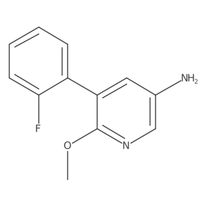 5-(2-Fluorophenyl)-6-methoxy-3-pyridinamine Structure
