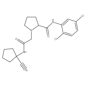 1-{[(1-cyanocyclopentyl)carbamoyl]methyl}-N-(2,5-dichlorophenyl)pyrrolidine-2-carboxamide Structure
