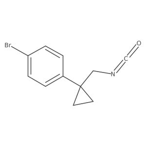 1-Bromo-4-[1-(isocyanatomethyl)cyclopropyl]benzene Structure