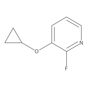 3-Cyclopropoxy-2-fluoropyridine结构式