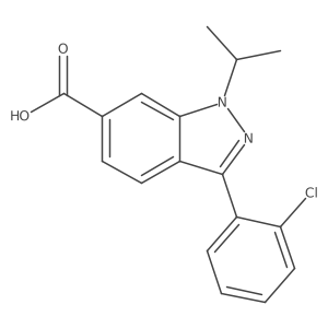 3-(2-Chlorophenyl)-1-isopropyl-1H-indazole-6-carboxylic acid Structure