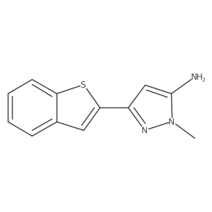 3-(1-benzothiophen-2-yl)-1-methyl-1H-pyrazol-5-amine Structure