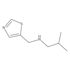 (2-Methylpropyl)(1,3-thiazol-5-ylmethyl)amine结构式
