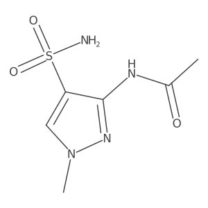N-(1-methyl-4-sulfamoyl-1H-pyrazol-3-yl)acetamide Structure