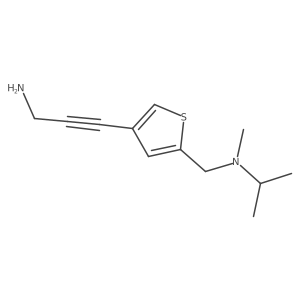 3-(5-((Isopropyl(methyl)amino)methyl)thiophen-3-yl)prop-2-yn-1-amine结构式