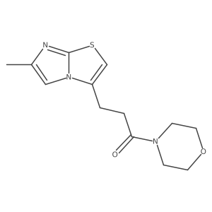 3-(6-Methylimidazo[2,1-b]thiazol-3-yl)-1-morpholinopropan-1-one结构式