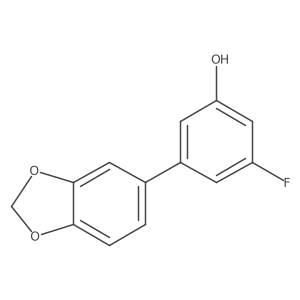 3-Fluoro-5-(3,4-methylenedioxyphenyl)phenol Structure