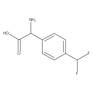 2-Amino-2-(4-(difluoromethyl)phenyl)acetic acid结构式
