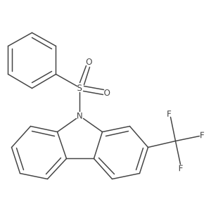 9-(Phenylsulfonyl)-2-(trifluoromethyl)-9H-carbazole结构式