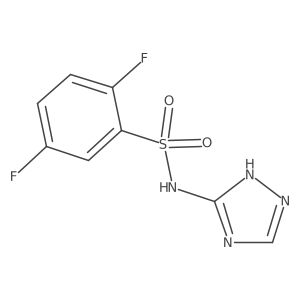 2,5-Difluoro-N-(4H-1,2,4-triazol-3-YL)benzenesulfonamide结构式