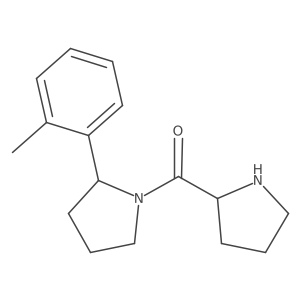 2-(2-Methylphenyl)-1-[(2S)-pyrrolidine-2-carbonyl]pyrrolidine Structure