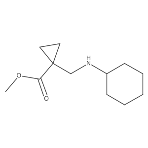 Methyl 1-[(cyclohexylamino)methyl]cyclopropane-1-carboxylate结构式