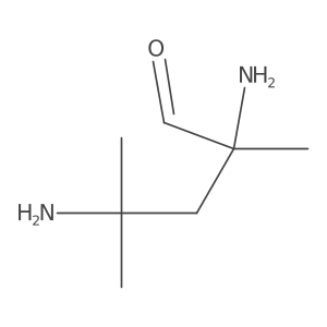 Pentanal, 2,4-diamino-2,4-dimethyl-结构式