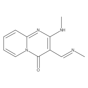 2-(methylamino)-3-[(1E)-(methylimino)methyl]-4H-pyrido[1,2-a]pyrimidin-4-one Structure