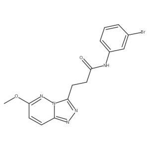 N-(3-bromophenyl)-3-(6-methoxy[1,2,4]triazolo[4,3-b]pyridazin-3-yl)propanamide Structure