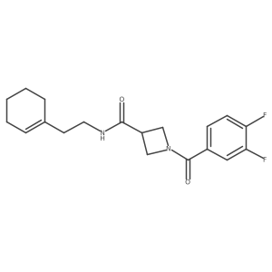 N-(2-(cyclohex-1-en-1-yl)ethyl)-1-(3,4-difluorobenzoyl)azetidine-3-carboxamide Structure