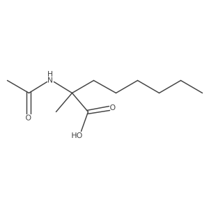 2-Acetamido-2-methyloctanoic acid Structure